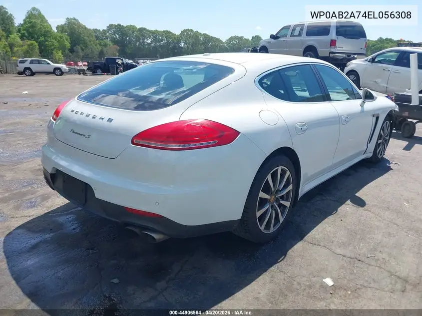 2014 Porsche Panamera S VIN: WP0AB2A74EL056308 Lot: 44906564