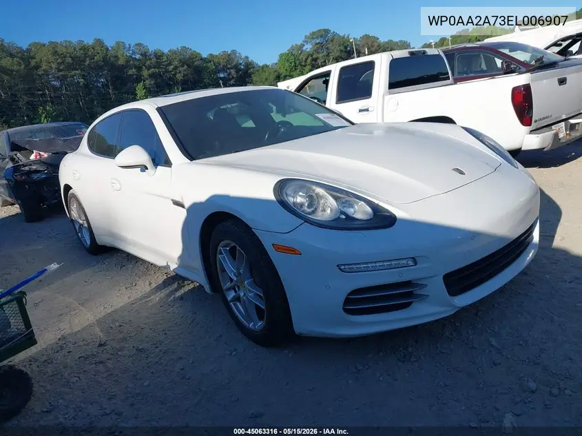 2014 Porsche Panamera 4 VIN: WP0AA2A73EL006907 Lot: 45063316
