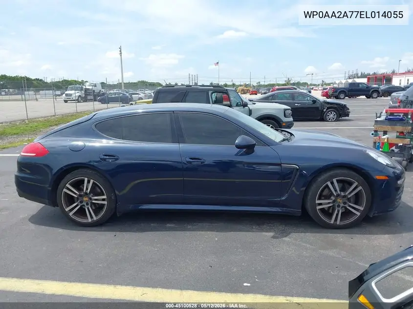 2014 Porsche Panamera 4 VIN: WP0AA2A77EL014055 Lot: 45100528