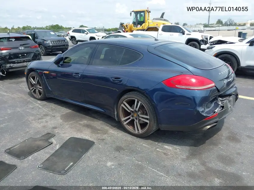 2014 Porsche Panamera 4 VIN: WP0AA2A77EL014055 Lot: 45100528