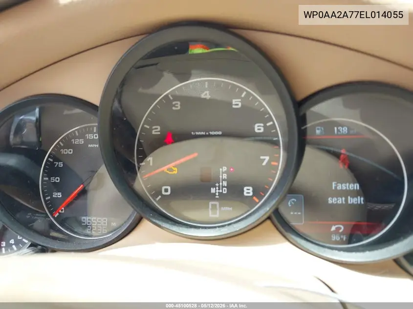 2014 Porsche Panamera 4 VIN: WP0AA2A77EL014055 Lot: 45100528
