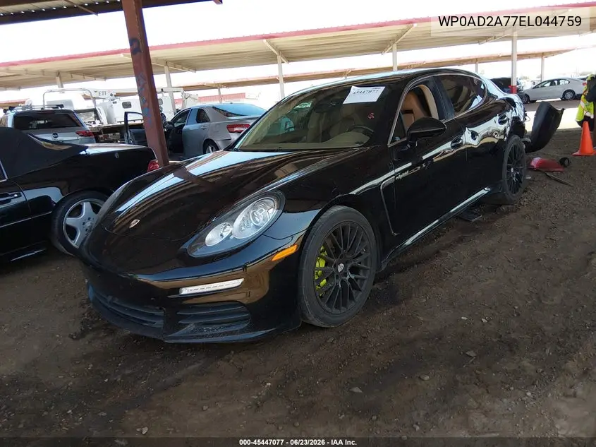 2014 Porsche Panamera E-Hybrid S VIN: WP0AD2A77EL044759 Lot: 45447077