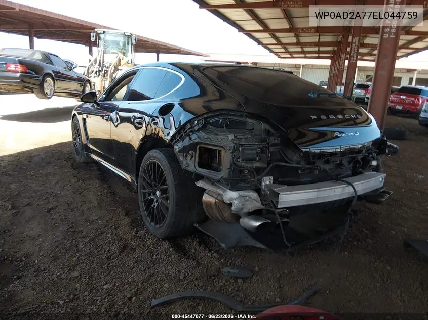 2014 Porsche Panamera E-Hybrid S VIN: WP0AD2A77EL044759 Lot: 45447077