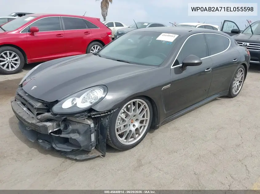 2014 Porsche Panamera 4S VIN: WP0AB2A71EL055598 Lot: 45448914