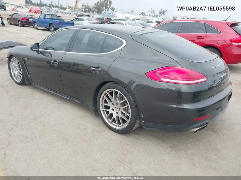 2014 Porsche Panamera 4S VIN: WP0AB2A71EL055598 Lot: 45448914