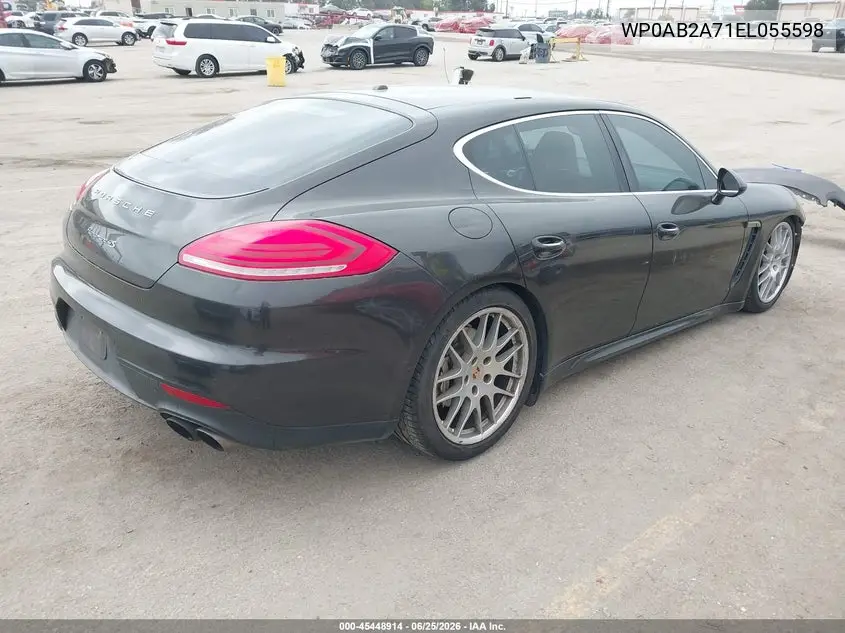 2014 Porsche Panamera 4S VIN: WP0AB2A71EL055598 Lot: 45448914