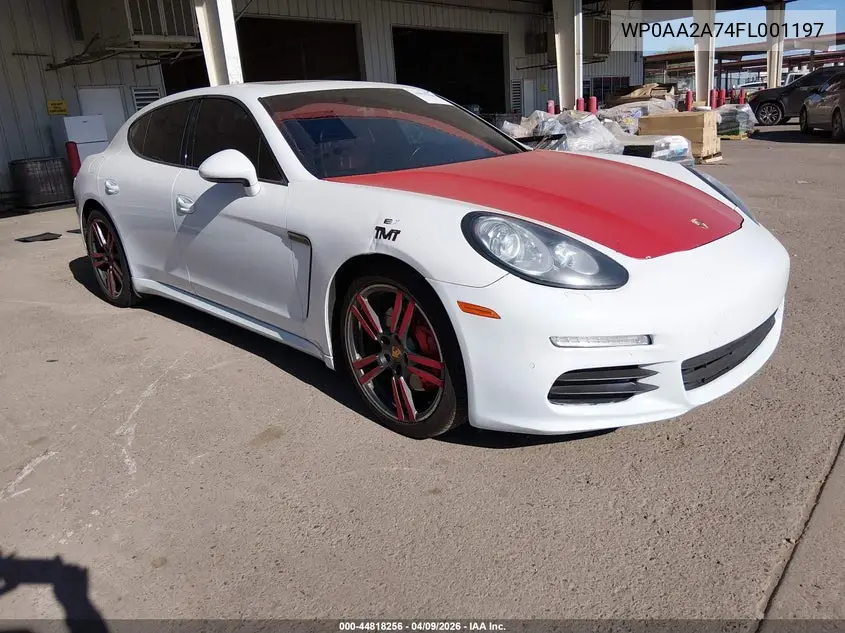 2015 Porsche Panamera 4 VIN: WP0AA2A74FL001197 Lot: 44818256
