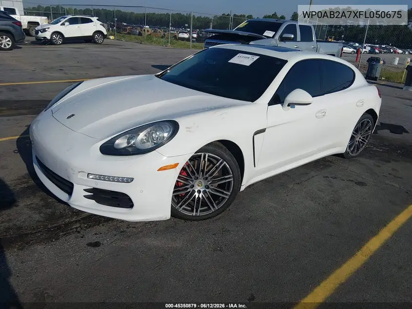 2015 Porsche Panamera S VIN: WP0AB2A7XFL050675 Lot: 45350879