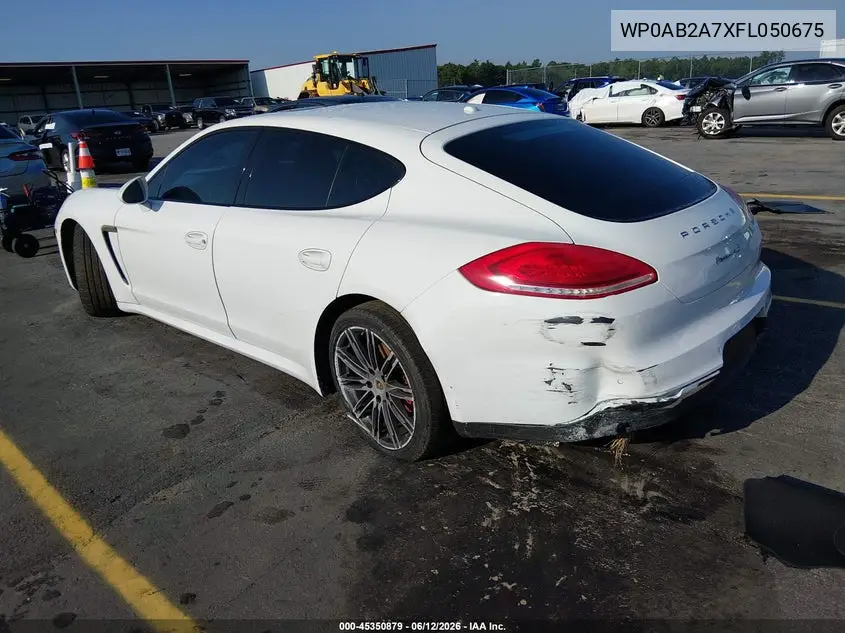2015 Porsche Panamera S VIN: WP0AB2A7XFL050675 Lot: 45350879