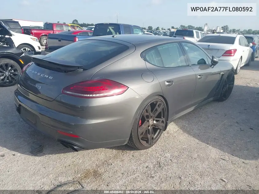 2015 Porsche Panamera Gts VIN: WP0AF2A77FL080592 Lot: 45486463