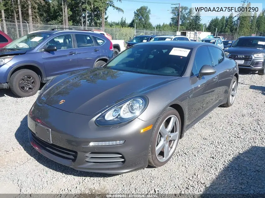 2015 Porsche Panamera 4 VIN: WP0AA2A75FL001290 Lot: 45596543