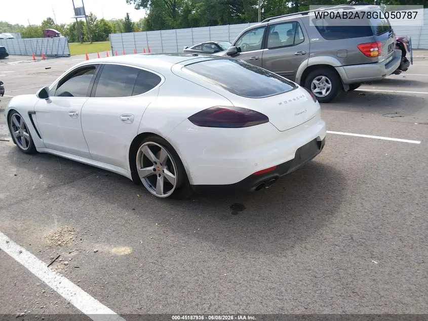 2016 Porsche Panamera S VIN: WP0AB2A78GL050787 Lot: 45187936