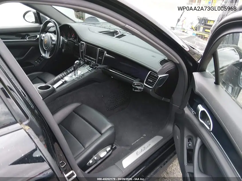 2016 Porsche Panamera 4 VIN: WP0AA2A73GL005968 Lot: 45202179