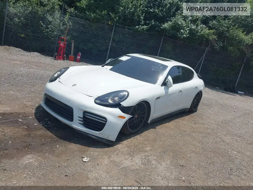 2016 Porsche Panamera Gts VIN: WP0AF2A76GL081332 Lot: 45519536