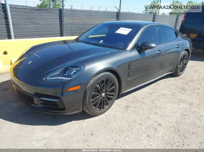 2017 Porsche Panamera 4 VIN: WP0AA2A70HL101025 Lot: 44735278