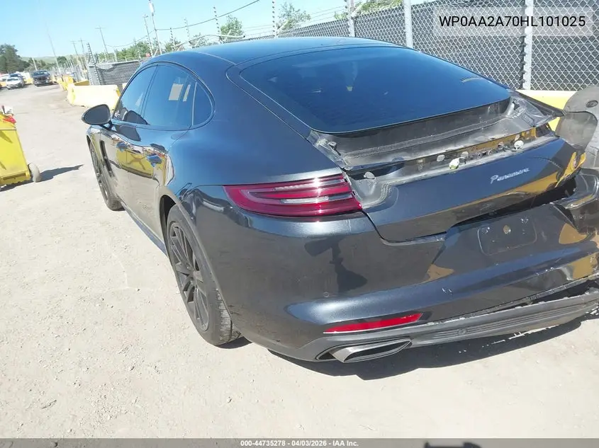 2017 Porsche Panamera 4 VIN: WP0AA2A70HL101025 Lot: 44735278