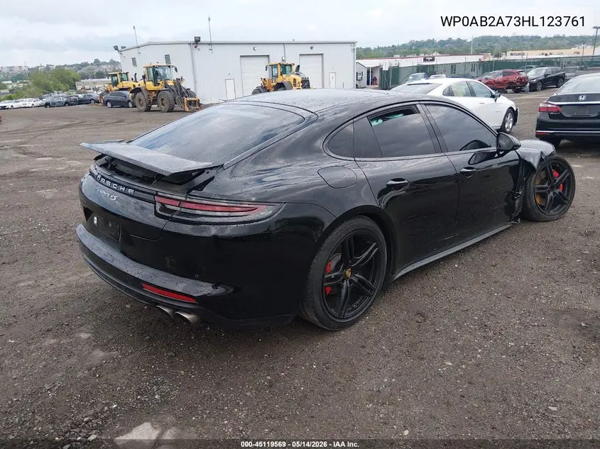 2017 Porsche Panamera 4S VIN: WP0AB2A73HL123761 Lot: 45119569