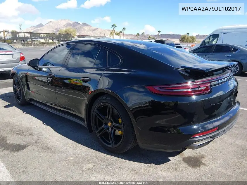 2018 Porsche Panamera 4 VIN: WP0AA2A79JL102017 Lot: 44405167