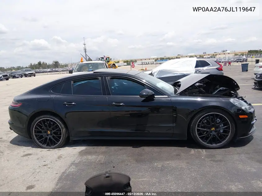 2018 Porsche Panamera 4 VIN: WP0AA2A76JL119647 Lot: 45096447