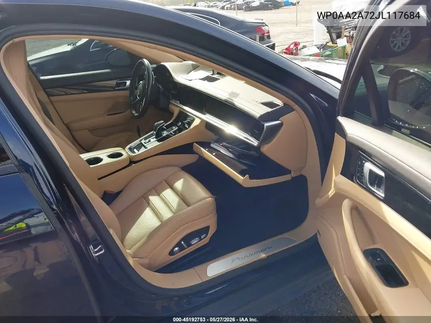 2018 Porsche Panamera 4 VIN: WP0AA2A72JL117684 Lot: 45192753