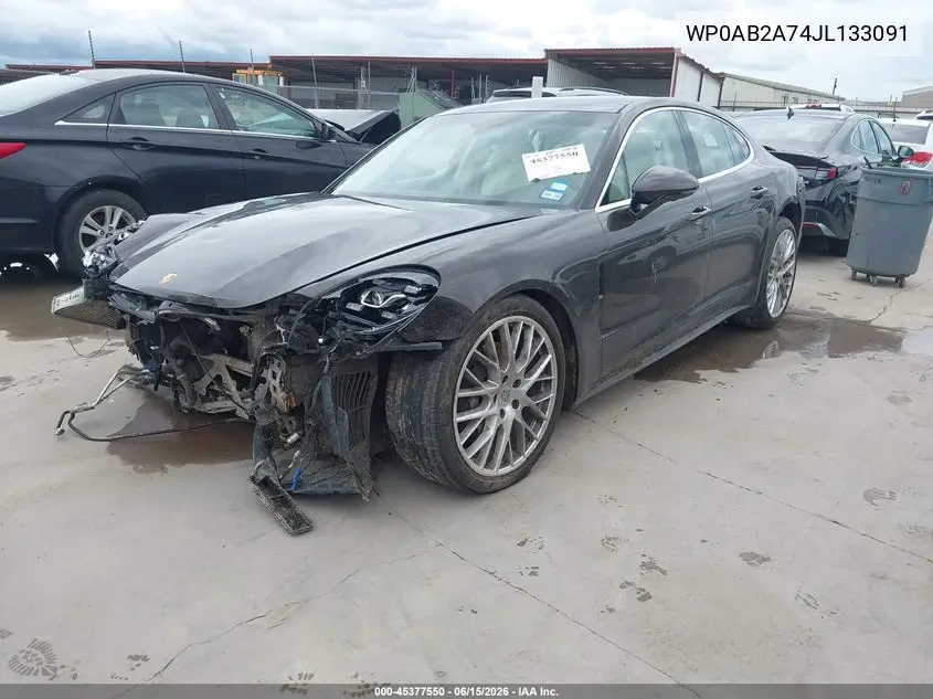 2018 Porsche Panamera 4S VIN: WP0AB2A74JL133091 Lot: 45377550