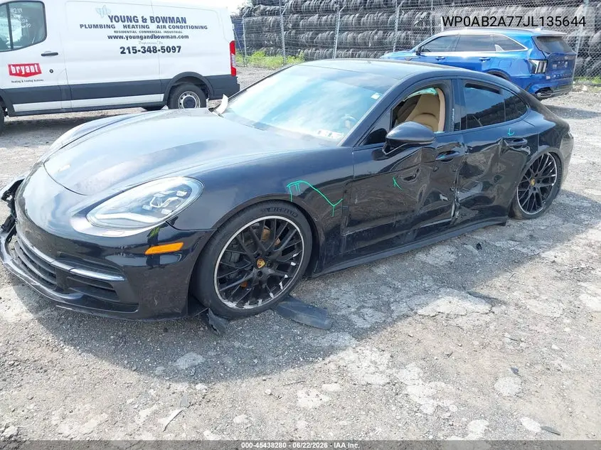 2018 Porsche Panamera 4S VIN: WP0AB2A77JL135644 Lot: 45438280