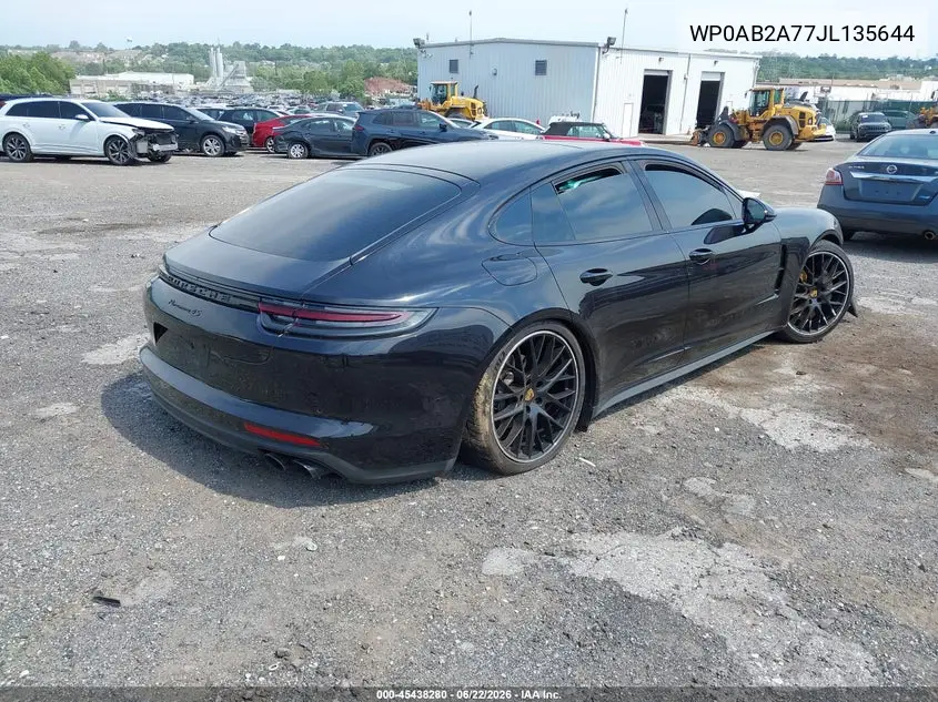 2018 Porsche Panamera 4S VIN: WP0AB2A77JL135644 Lot: 45438280