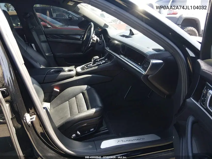2018 Porsche Panamera 4 VIN: WP0AA2A74JL104032 Lot: 45550948