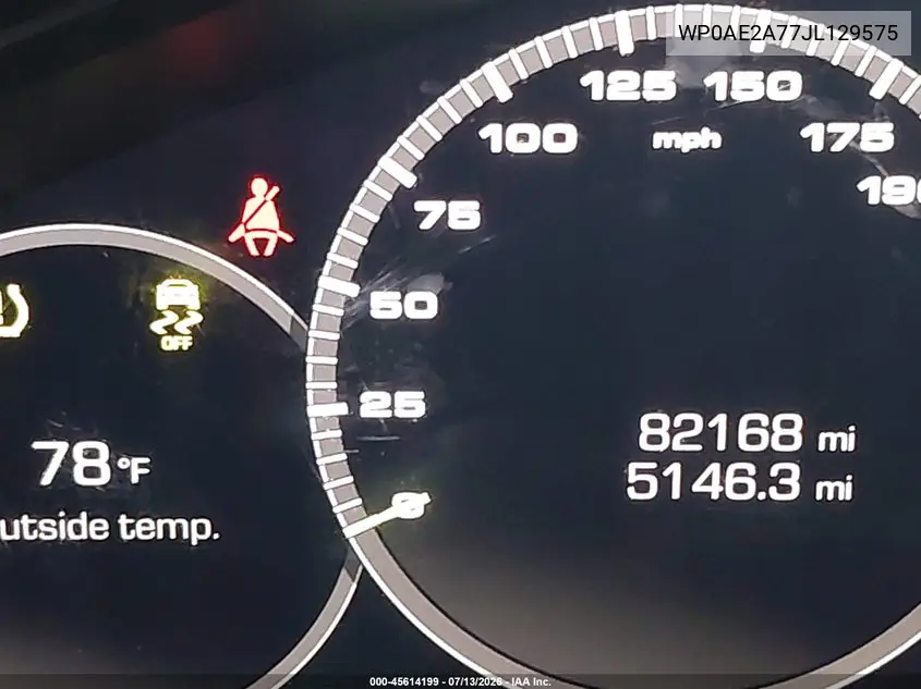 2018 Porsche Panamera E-Hybrid 4 VIN: WP0AE2A77JL129575 Lot: 45614199