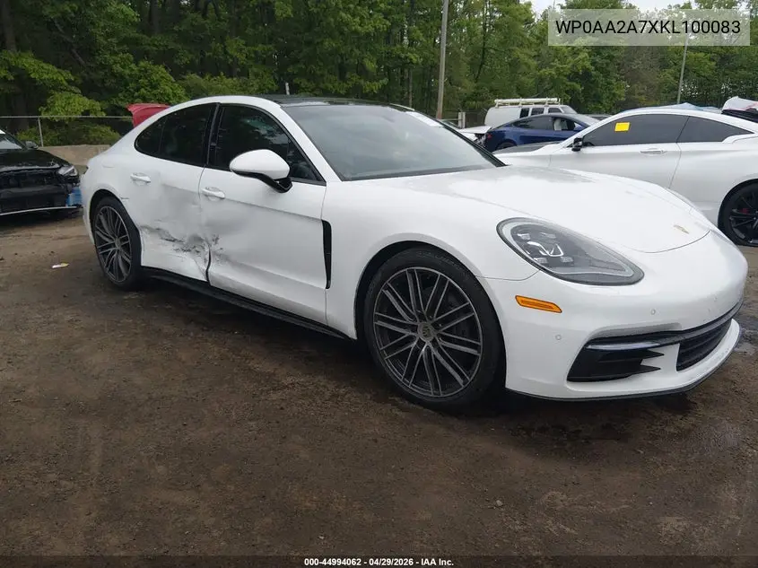 2019 Porsche Panamera 4 VIN: WP0AA2A7XKL100083 Lot: 44994062