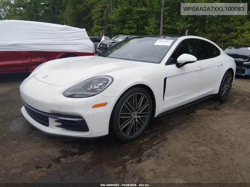2019 Porsche Panamera 4 VIN: WP0AA2A7XKL100083 Lot: 44994062