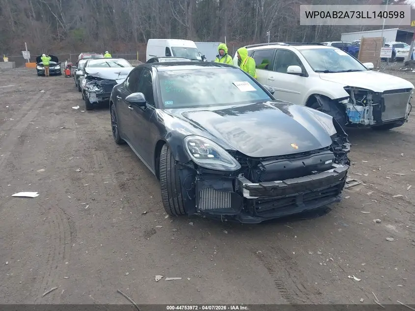 2020 Porsche Panamera 4S VIN: WP0AB2A73LL140598 Lot: 44753972