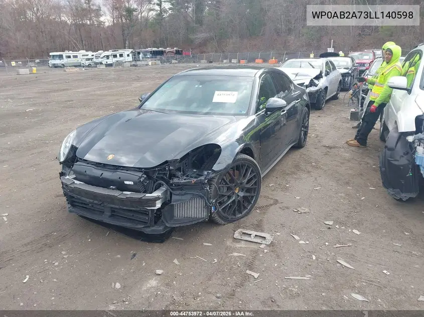 2020 Porsche Panamera 4S VIN: WP0AB2A73LL140598 Lot: 44753972
