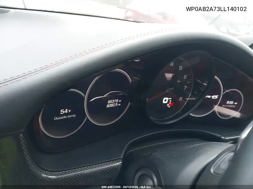 2020 Porsche Panamera 4S VIN: WP0AB2A73LL140102 Lot: 44822208