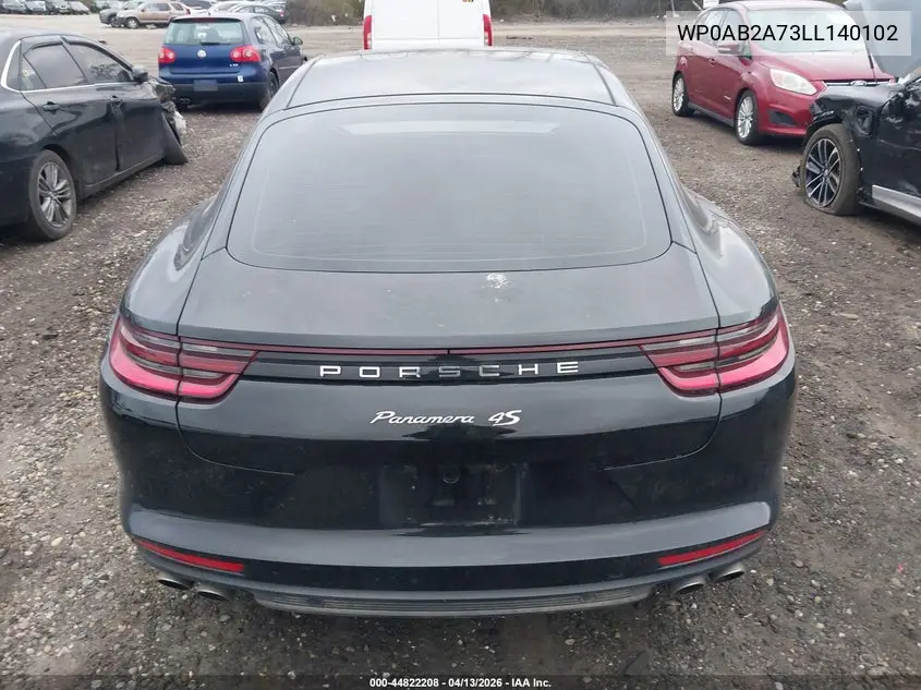 2020 Porsche Panamera 4S VIN: WP0AB2A73LL140102 Lot: 44822208