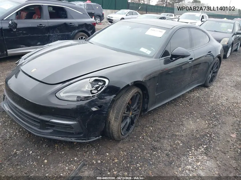 2020 Porsche Panamera 4S VIN: WP0AB2A73LL140102 Lot: 44822208