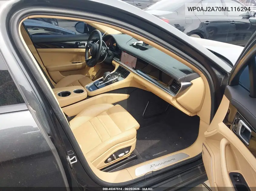 2021 Porsche Panamera 4 VIN: WP0AJ2A70ML116294 Lot: 45387514