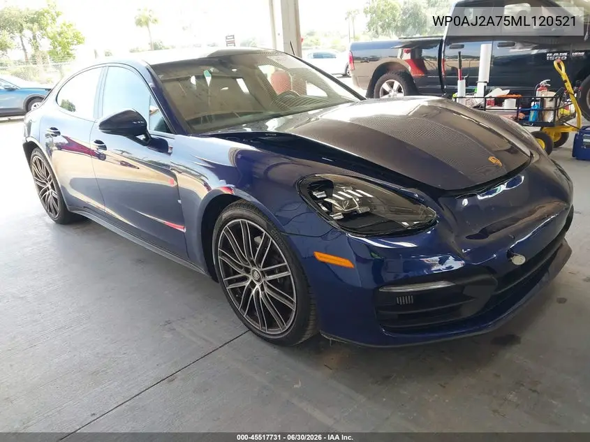 2021 Porsche Panamera 4 VIN: WP0AJ2A75ML120521 Lot: 45517731