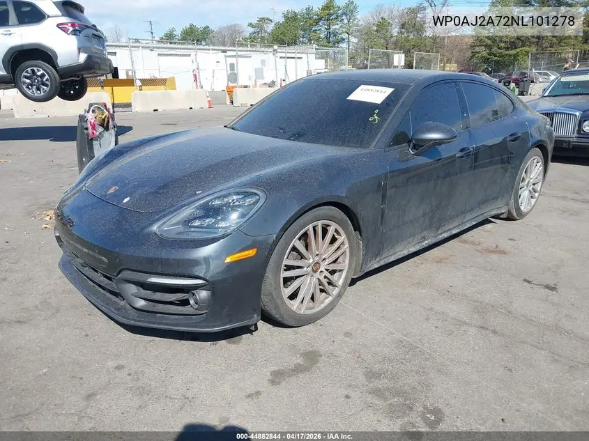 2022 Porsche Panamera 4/4 Platinum Edition/Platinum Edition VIN: WP0AJ2A72NL101278 Lot: 44882844