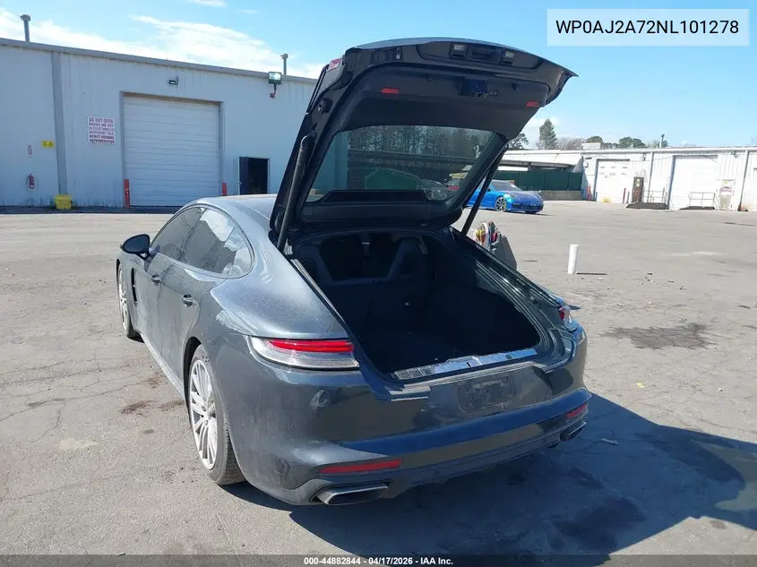 2022 Porsche Panamera 4/4 Platinum Edition/Platinum Edition VIN: WP0AJ2A72NL101278 Lot: 44882844