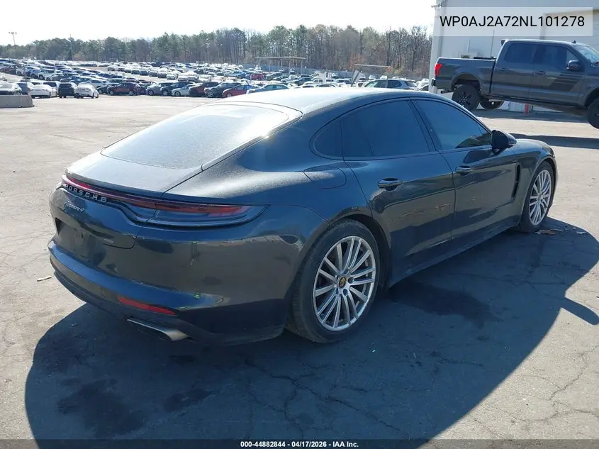 2022 Porsche Panamera 4/4 Platinum Edition/Platinum Edition VIN: WP0AJ2A72NL101278 Lot: 44882844