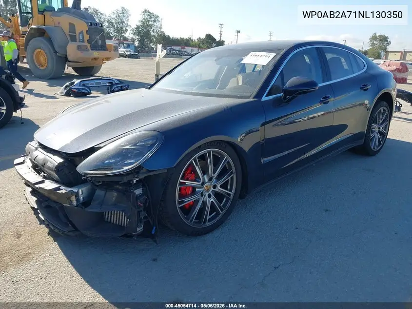 2022 Porsche Panamera 4S VIN: WP0AB2A71NL130350 Lot: 45054714