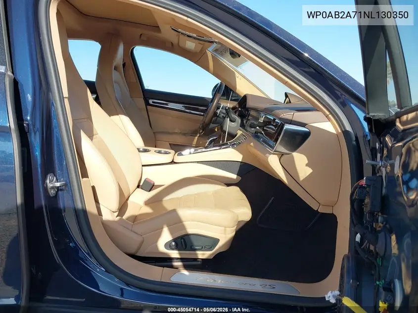 2022 Porsche Panamera 4S VIN: WP0AB2A71NL130350 Lot: 45054714