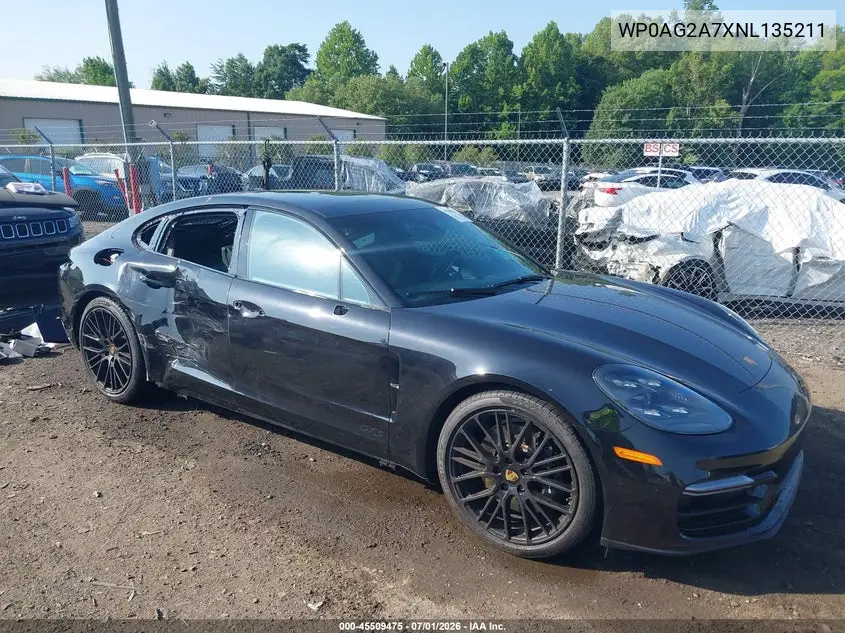 2022 Porsche Panamera Gts VIN: WP0AG2A7XNL135211 Lot: 45509475