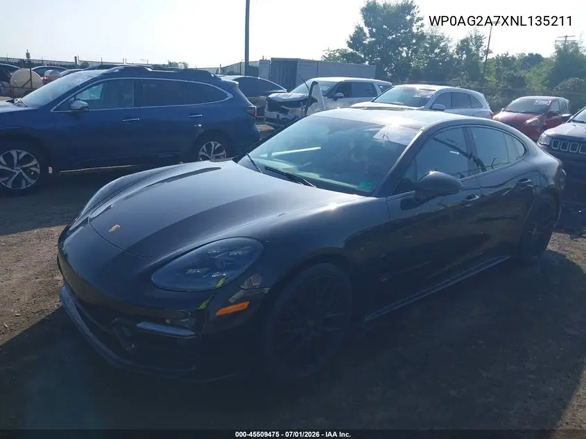 2022 Porsche Panamera Gts VIN: WP0AG2A7XNL135211 Lot: 45509475