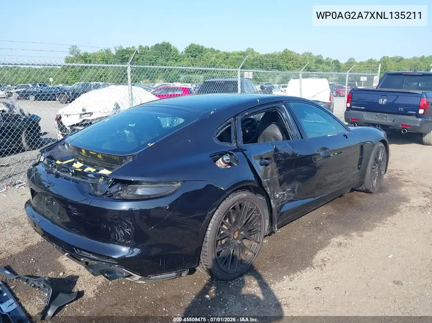 2022 Porsche Panamera Gts VIN: WP0AG2A7XNL135211 Lot: 45509475