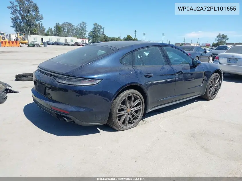 2023 Porsche Panamera 4/4 Platinum Edition/Platinum Edition VIN: WP0AJ2A72PL101655 Lot: 45294164