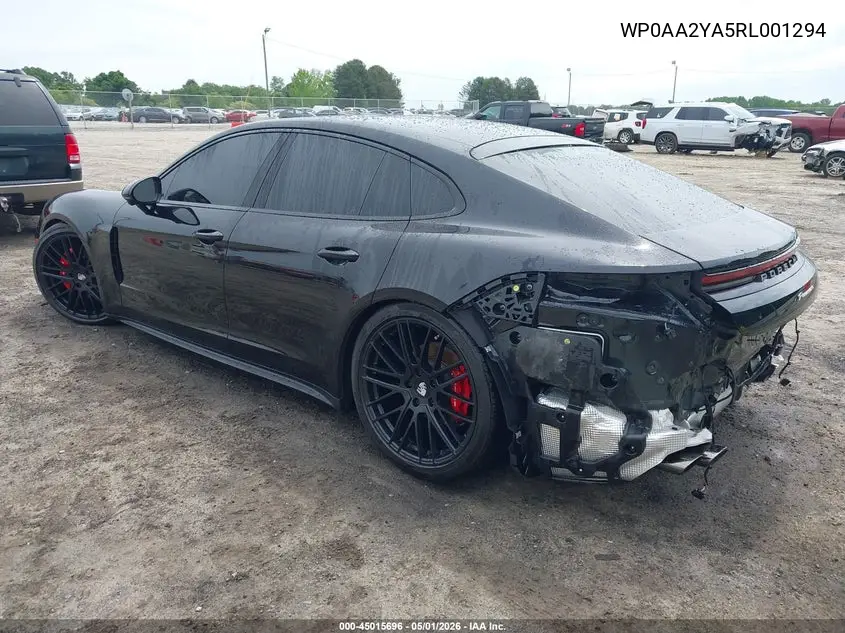 2024 Porsche Panamera 4 VIN: WP0AA2YA5RL001294 Lot: 45015696