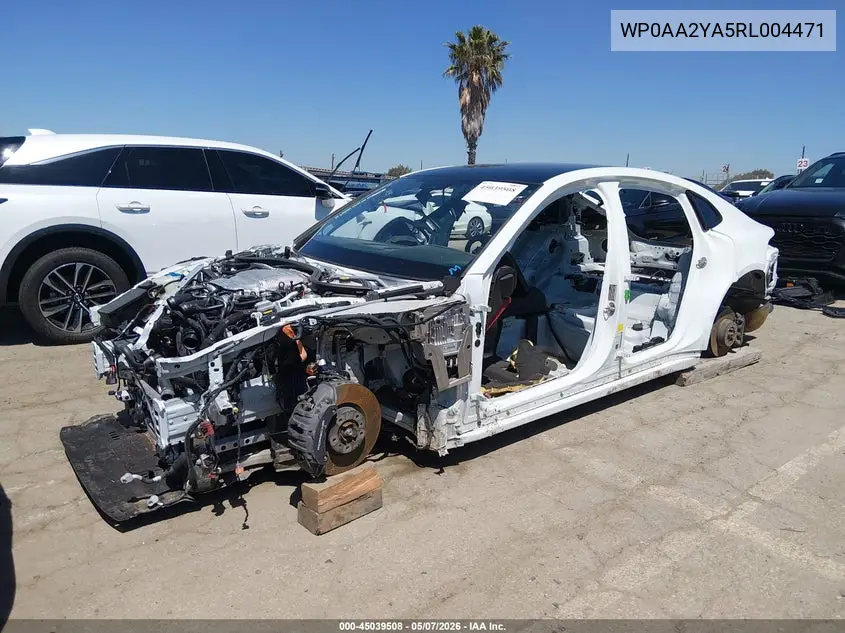 2024 Porsche Panamera 4 VIN: WP0AA2YA5RL004471 Lot: 45039508