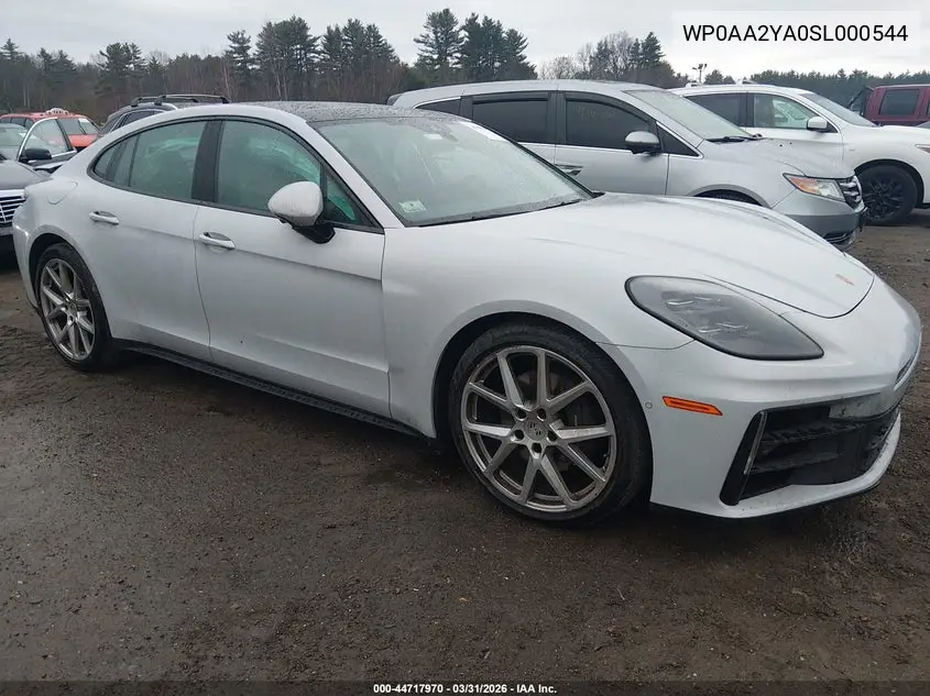 2025 Porsche Panamera 4 VIN: WP0AA2YA0SL000544 Lot: 44717970